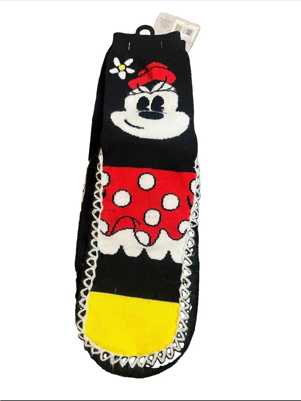 NWT DISNEY Minnie Mouse Ladies Womens Eskimuck Slipper Socks S/M * NEW *